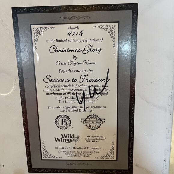 Tile Persis Clayton Weirs Christmas Glory Majesty Horses Scene Ceramic Bradford - Picture 5 of 6